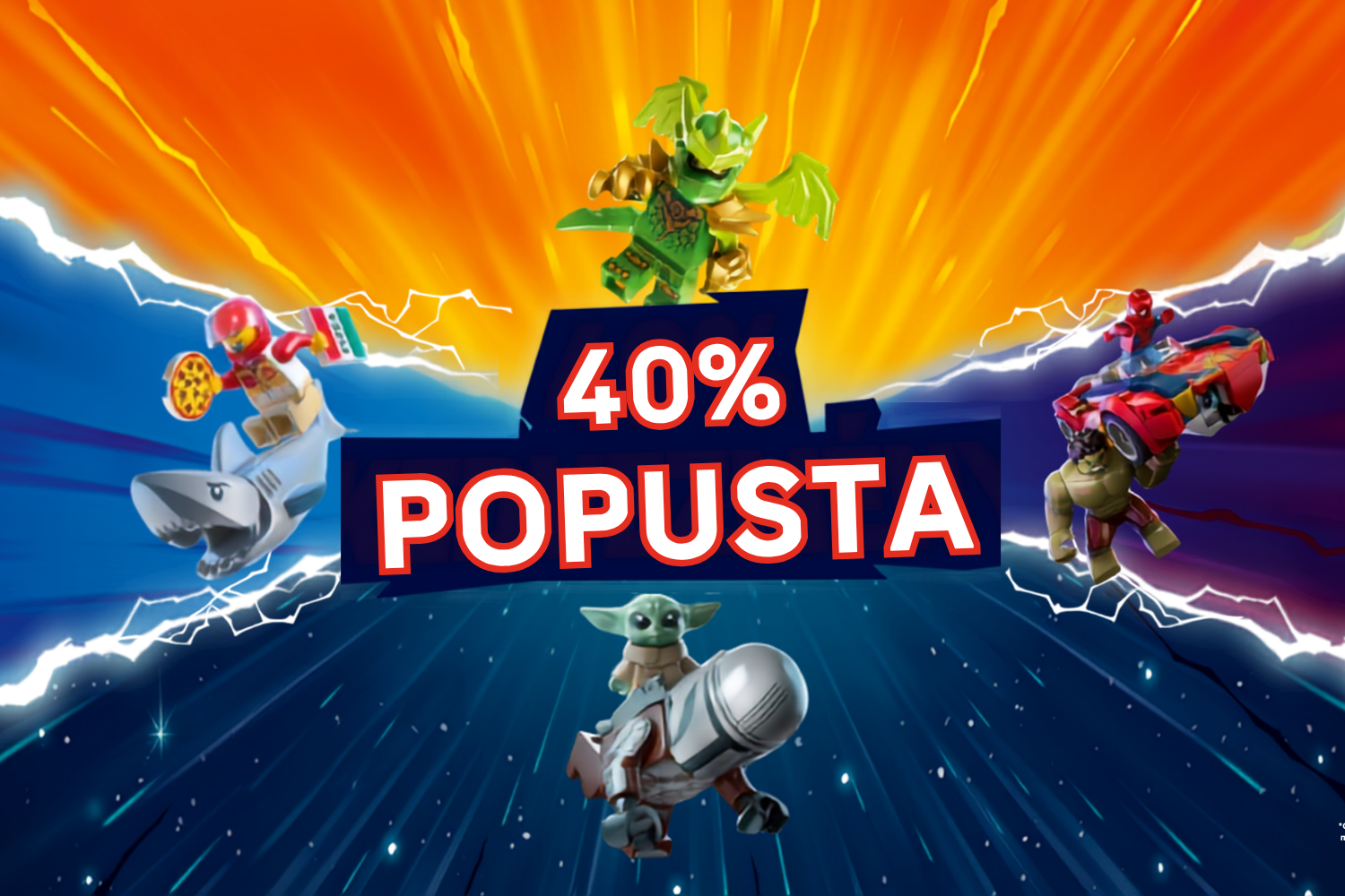 Udvostruči zabavu – ostvari 40 % popusta na drugi LEGO® set!
