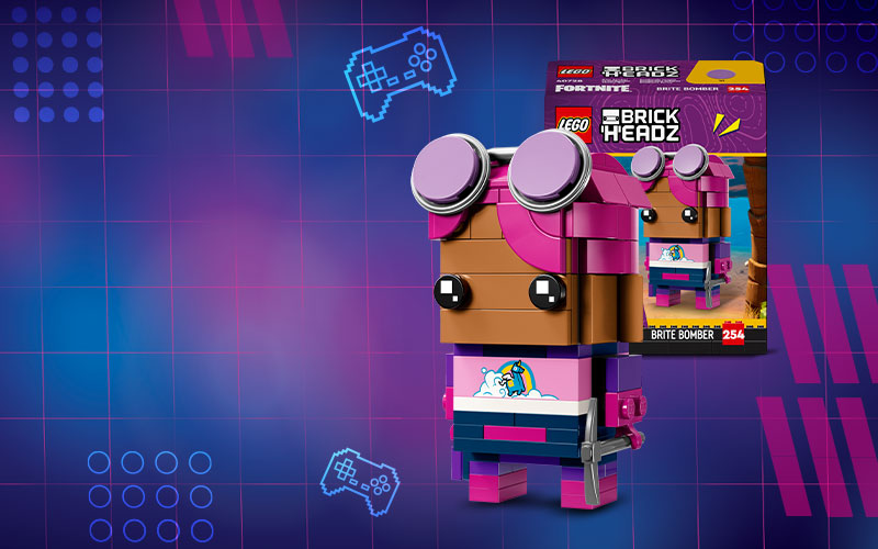 Kupi  LEGO® Fortnite artikle u vrijednosti 90€ i na dar dobivaš LEGO® Brite Bomber BrickHeadz™ (40728) set.