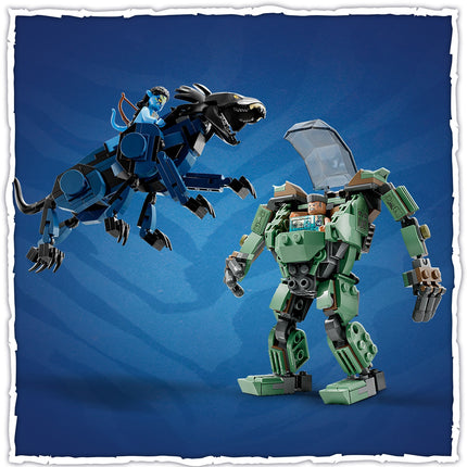 LEGO® Avatar - Neytiri és Thanator az AMP Suit-os Quaritch ellen (75571)