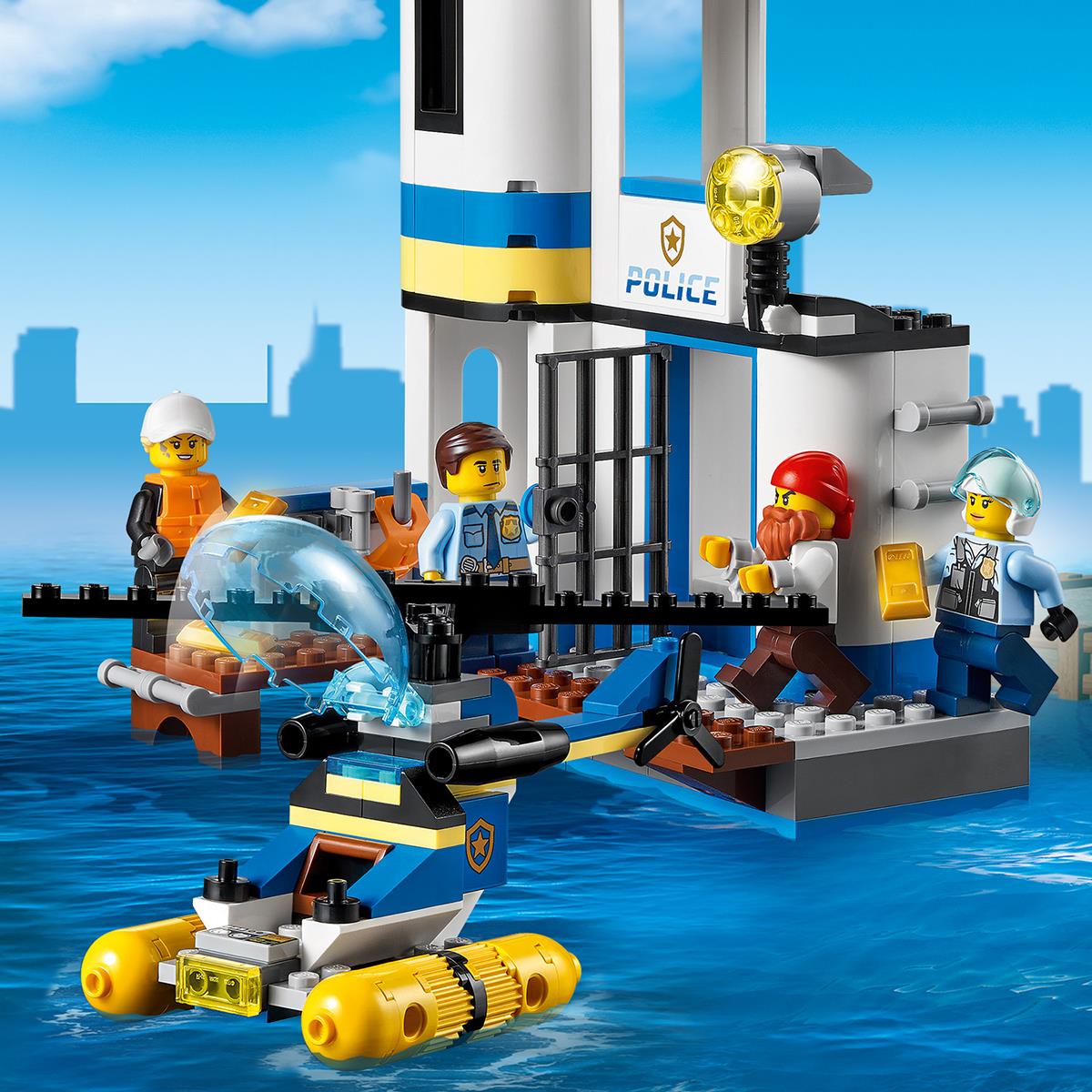 Seaside Police Station Lego City Police And Fire Lego Set 60308