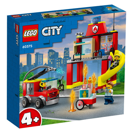 LEGO® City - Tűzoltóállomás és tűzoltóautó (60375)