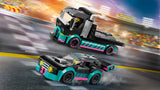 LEGO® City - Trkaći auto i kamion za prijevoz automobila (60406)