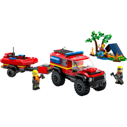 LEGO® City - 4x4 Tűzoltóautó mentőcsónakkal (60412)