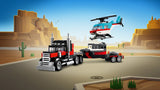 LEGO® Creator 3in1 - Kamion s ravnom prikolicom i helikopter (31146)