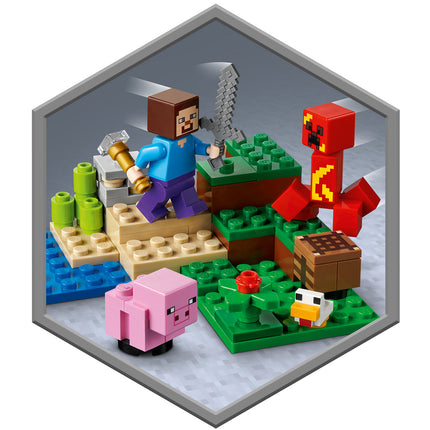 LEGO® Minecraft® - A Creeper™ rajtaütés (21177)