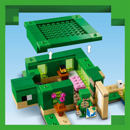 LEGO® Minecraft® - A tengerparti teknősház (21254)