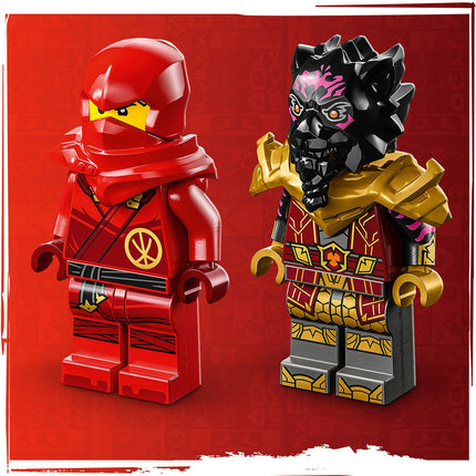 LEGO® NINJAGO® - Kai és Ras autós és motoros csatája (71789)