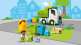 Smetlarski kamion i kante za reciklažu