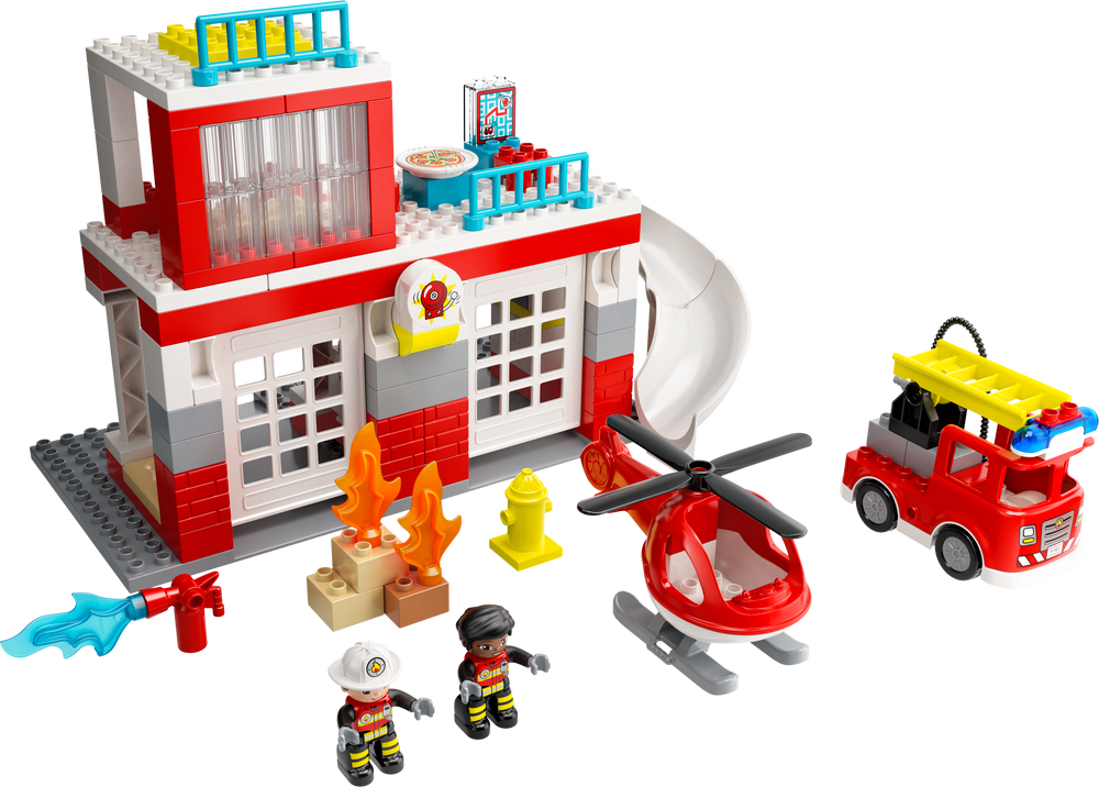 Vatrogasna postaja i helikopter