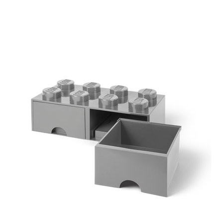 Spremnik 8 s dvije ladice - sivi