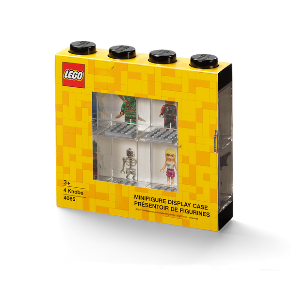 Izložbena kutija s 8 minifigura - crna