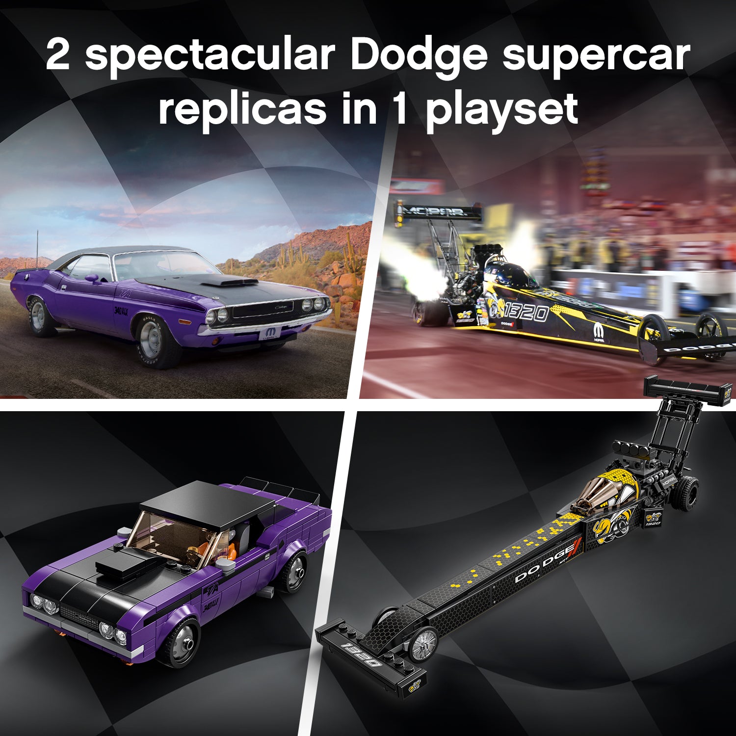 Mopar Dodge//SRT Top Fuel Dragster and 1970 Dodge Challenger T/A