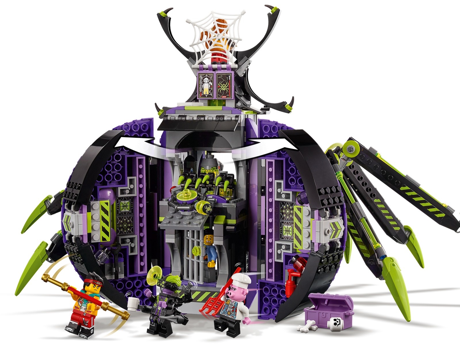 Spider Queen baza u obliku paukove mreže - LEGO® Store Hrvatska